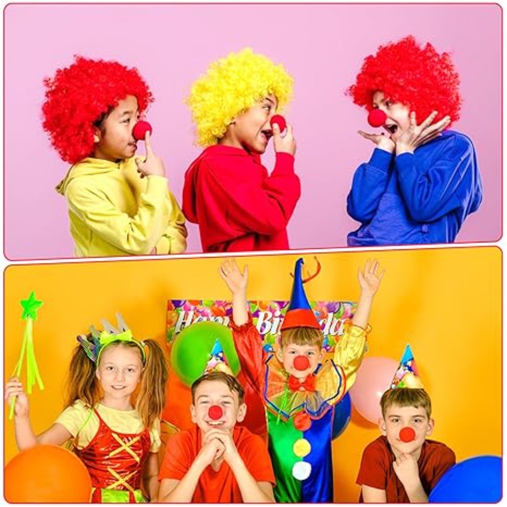 300Pcs -1 Red Funny Clown Nose - Cosplay Prop Foam 评论和价格