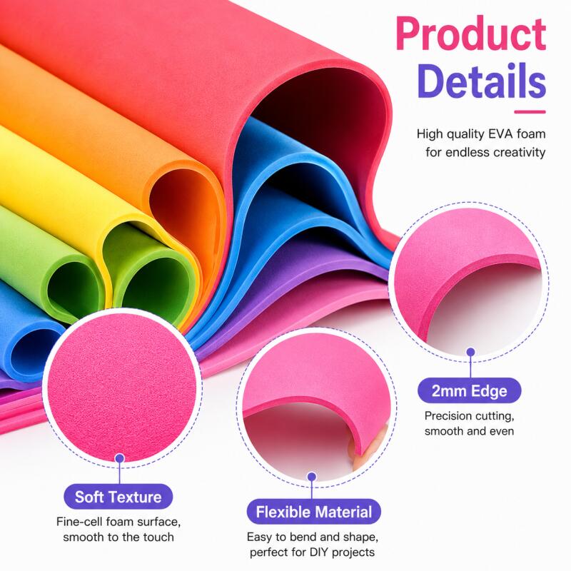 2pcs EVA Foam Sheets, Colorful - Cosplay Prop Foam 评论和价格