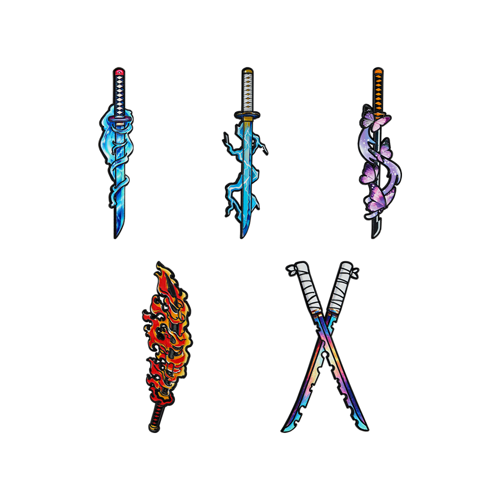 5pcs Demon Slayer Nichirin Swo - Cosplay Prop Dagger 评论和价格